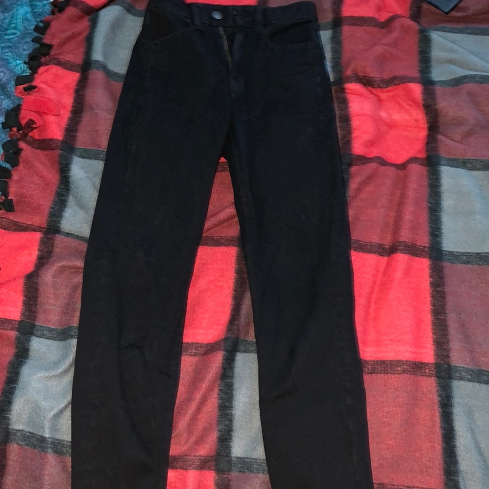 black american eagle curvy jeggings, size 00